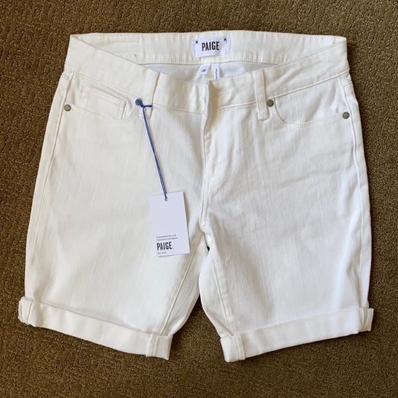 PAIGE Pants - NWT Paige White Denim Shorts